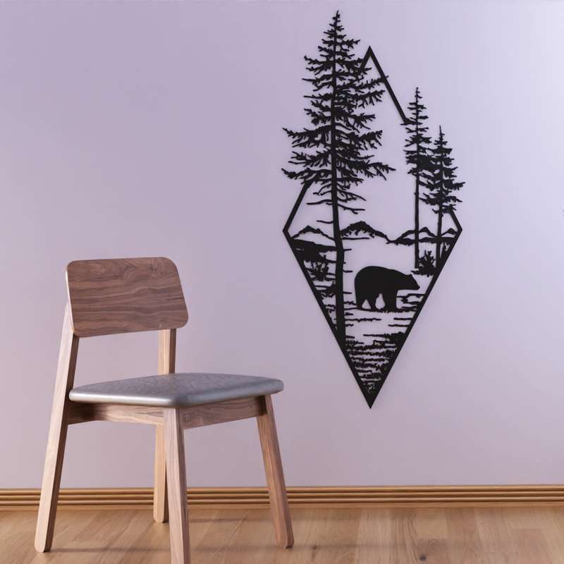 دیوارکوب مدل چوبی کد T27-1