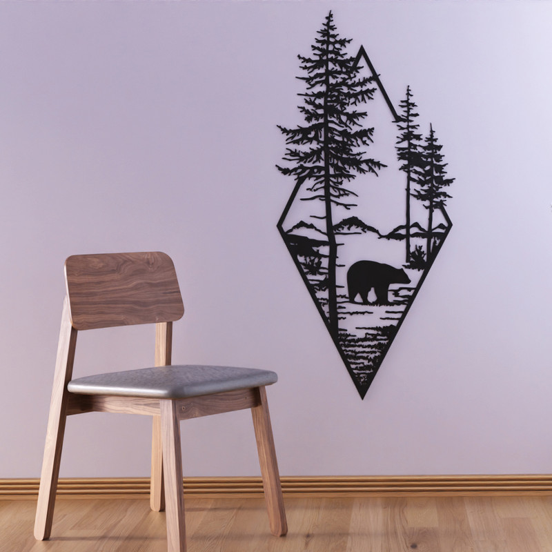 دیوارکوب مدل چوبی کد T27-1