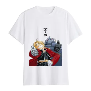 تی شرت آستین کوتاه مردانه مدل انیمه کیمیاگر تمام فلزی کد m03 fullmetal alchemist