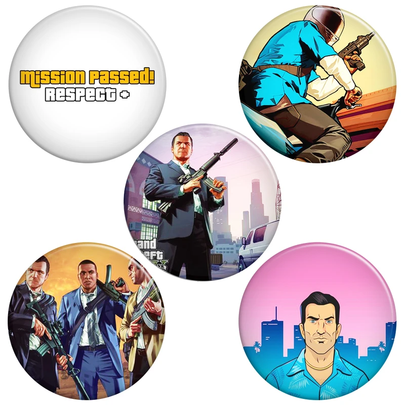 پیکسل گالری باجو طرح جی تی ای کد GTA 14 مجموعه 5 عددی