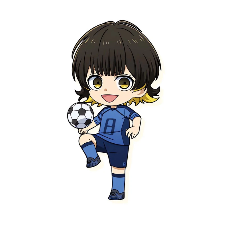 استیکر لپ تاپ و موبایل مدل انیمه طرح بلو لاک مگورو باچیرا blue lock Meguru Bachira کد 1459