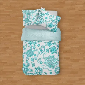 سرویس روتختی مدوپد طرح بیشه مدل PAT00239 یک نفره 4 تکه