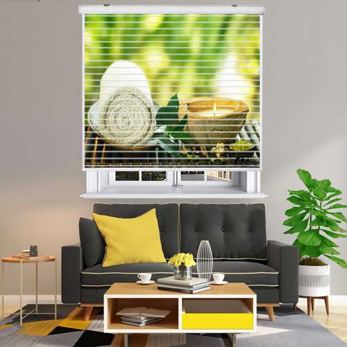 پرده زبرا زیو مدل O 7004 سایز 150x150 سانتی متر
