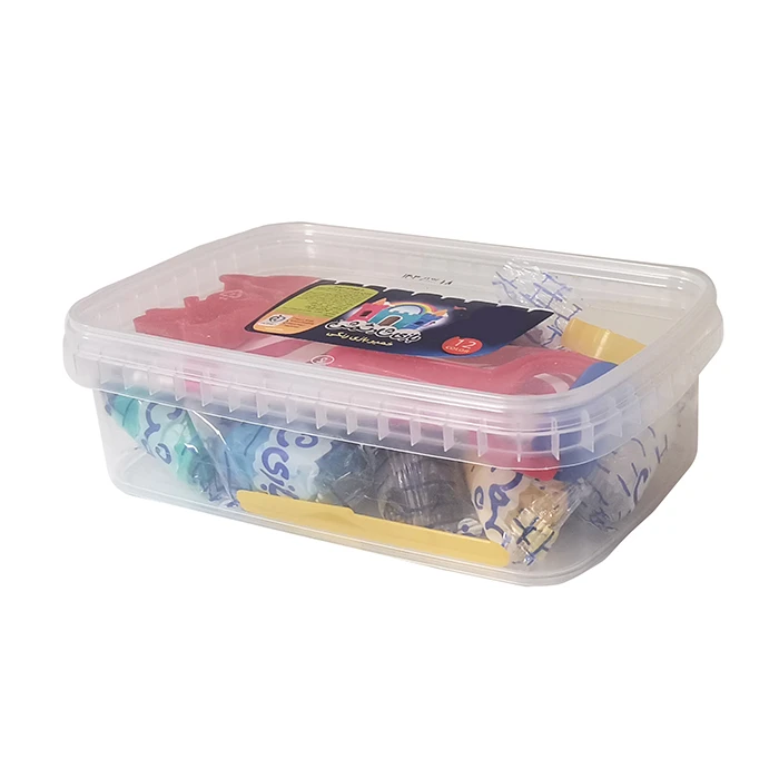 خمیر بازی بازی شاد مدل ظرفی بسته 12 عددی