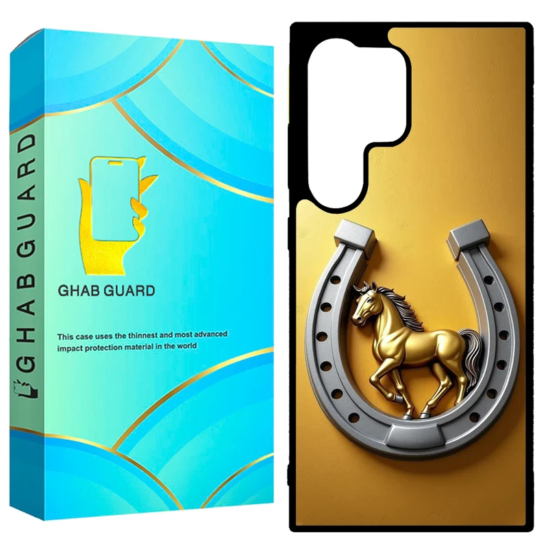 کاور قاب گارد طرح نعل اسب مدل GCHPD24U مناسب برای گوشی موبایل سامسونگ Galaxy S24 Ultra 5G 