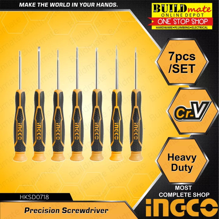 پیچ گوشتی ساعتی اینکو مدل HKSD-0718 بسته 7 عددی