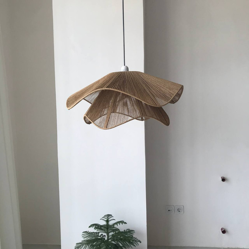 لوستر بافتنی مدل لاله رافیا کد R-60