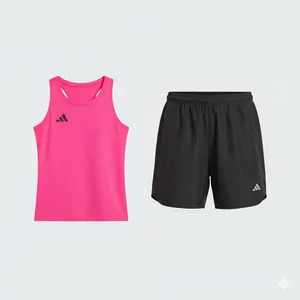 ست تاپ و شلوارک ورزشی زنانه آدیداس مدل JF3503