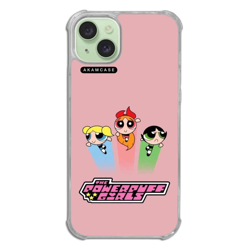 کاور آکام مدل AMCWTA15PLUS-POWERPUFF GIRLS5 مناسب برای گوشی موبایل اپل iPhone 15 Plus