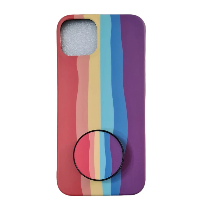 کاور طرح دخترانه کد 349 مناسب برای گوشی موبایل اپل iPhone 13 به همراه پاپ سوکت