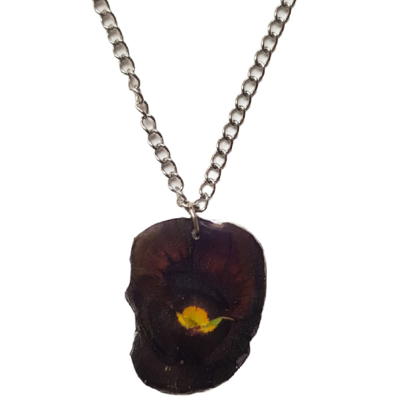 گردنبند دخترانه مدل گل بنفشه گردنبند دخترانه مدل گل بنفشه