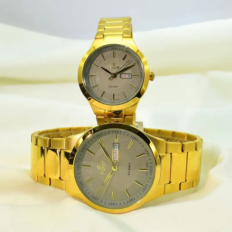 ست ساعت مچی عقربه ای زنانه و مردانه سوستون مدل DEXMY SV-7415G