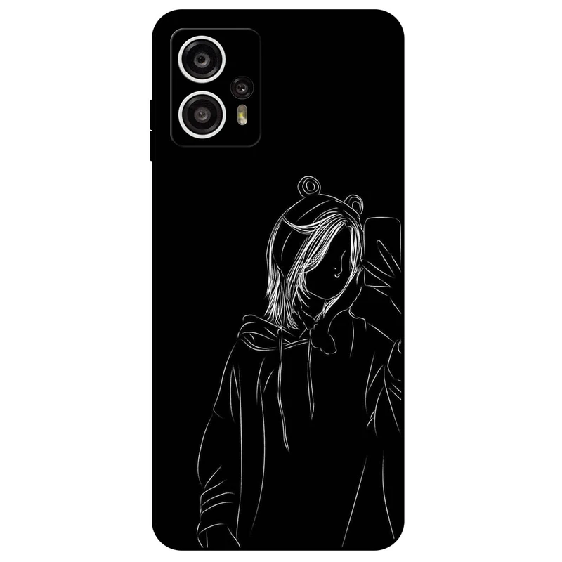 کاور مگافون طرح دخترانه مدل 1841 مناسب برای گوشی موبایل موتورولا Moto G13 / G23