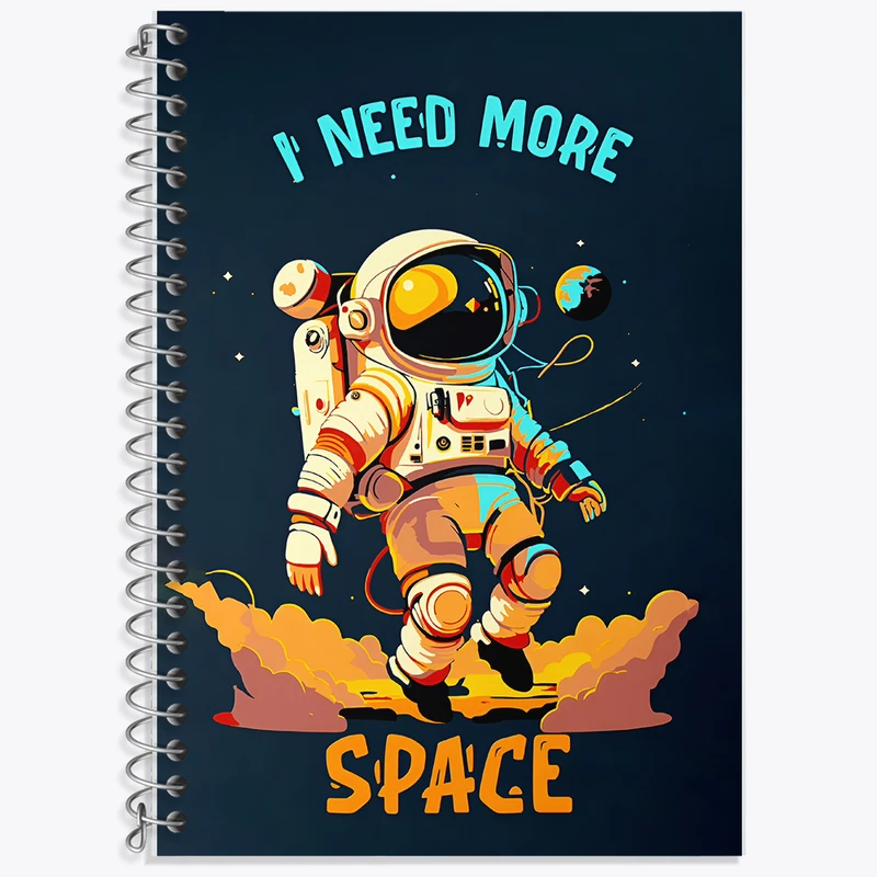 دفتر لغت 50 برگ خندالو طرح فضانورد و فضایی کد F6846