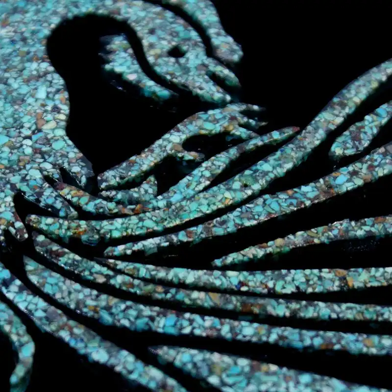 تابلو فیروزه کوبی طرح سیمرغ کد 32-52