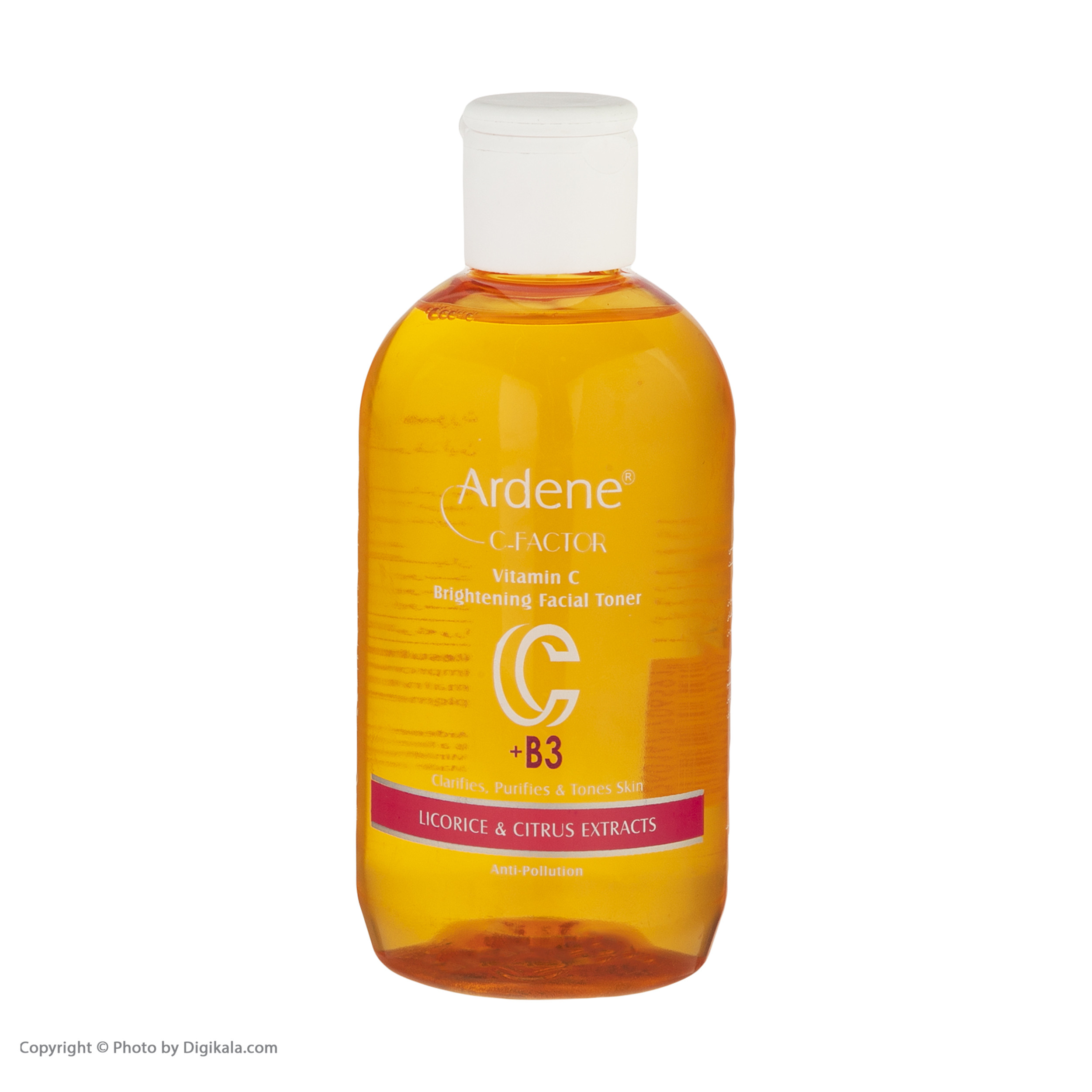 تونیک پاک کننده صورت آردن سی فکتور مدل ویتامین c حجم 250 میلی لیتر