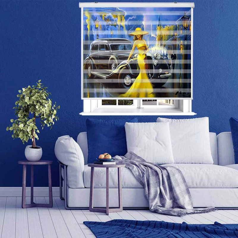 پرده زبرا زیو مدل P6005 سایز 150x200 سانتی متر