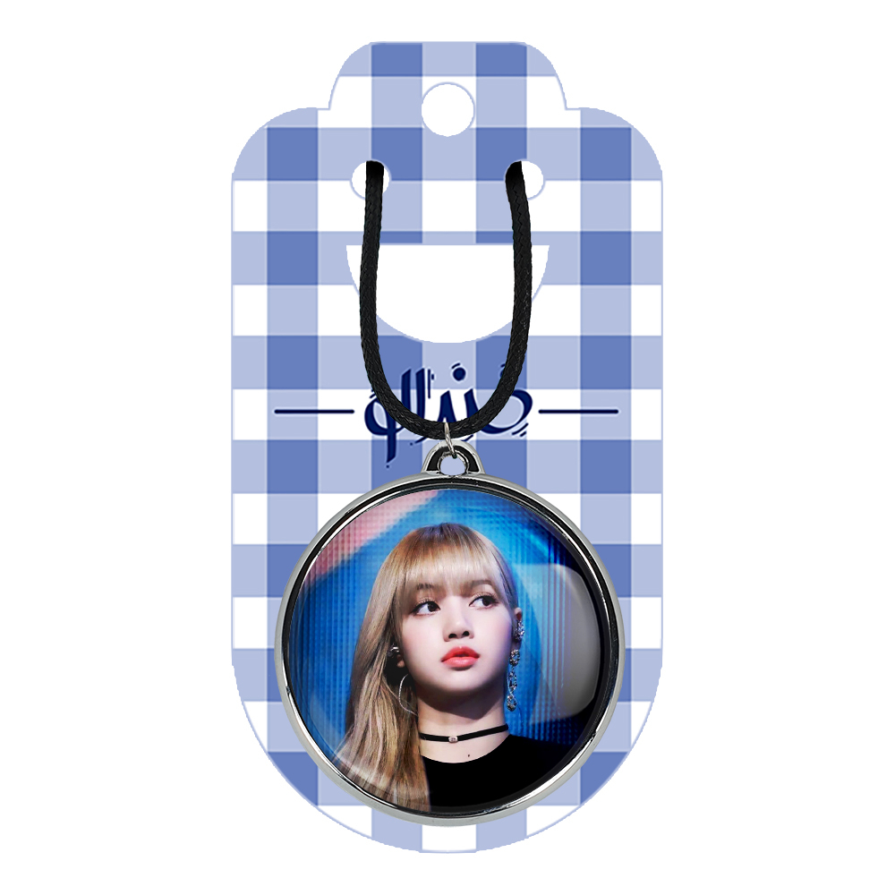 گردنبند خندالو مدل لیسا بلک پینک کد 1427914276