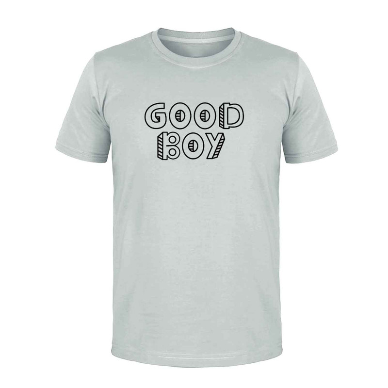 تی شرت آستین کوتاه مردانه مدل GOOD BOY کد M40 رنگ طوسی