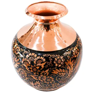 گلدان مسی مدل الماس تراش بلونی کد 24p17-2f2