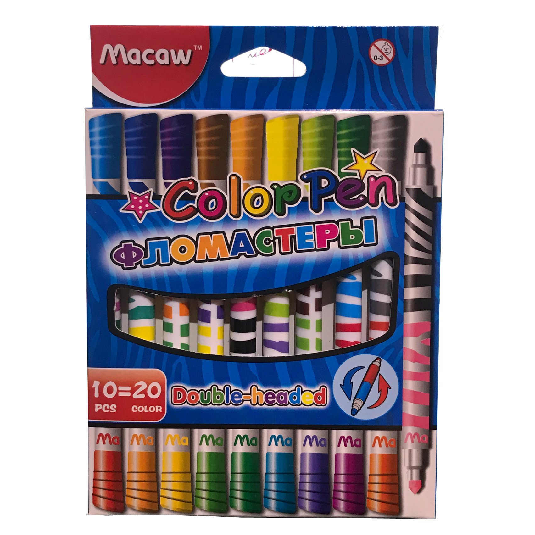 ماژیک رنگ آمیزی  20 رنگ ماکائو مدل M53 کد 858