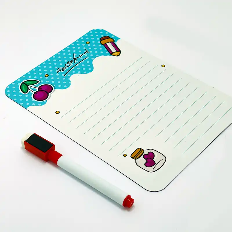 مگنت چاپ بهار مدل یادداشت رویخچالی کد 1 به همراه ماژیک