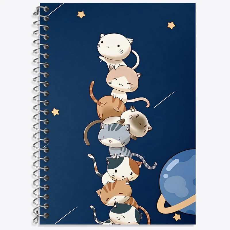 دفتر لغت 50 برگ خندالو طرح گربه های بامزه کد N4558