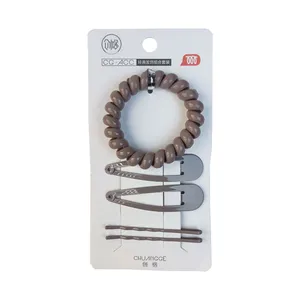 ست کش و گیره و سنجاق مو زنانه مدل 4001 مجموعه 5 عددی