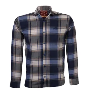 پیراهن آستین بلند مردانه مدل چهار خانه M22