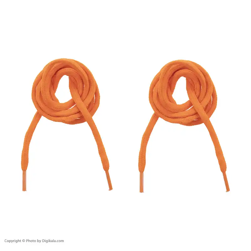 بند کفش مدل 95 رنگ نارنجی بسته 2 عددی