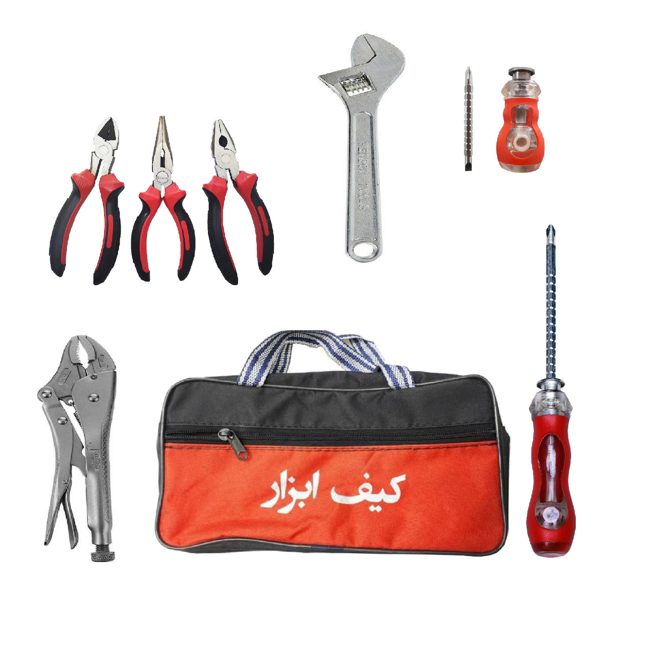 مجموعه 8 عددی ابزار مدل P-02 مجموعه 8 عددی ابزار مدل P-02