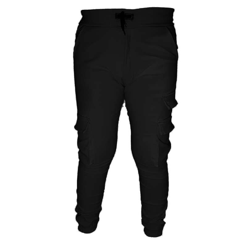 شلوار مردانه جامه آسمان آبی مدل اسلش چند جیب چهار نقاب 005 رنگ مشکی