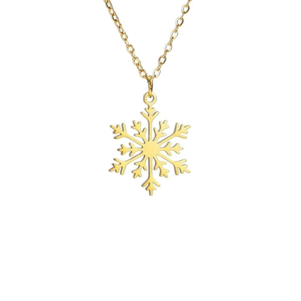 گردنبند طلا 18 عیار زنانه آرا مدل دونه برف