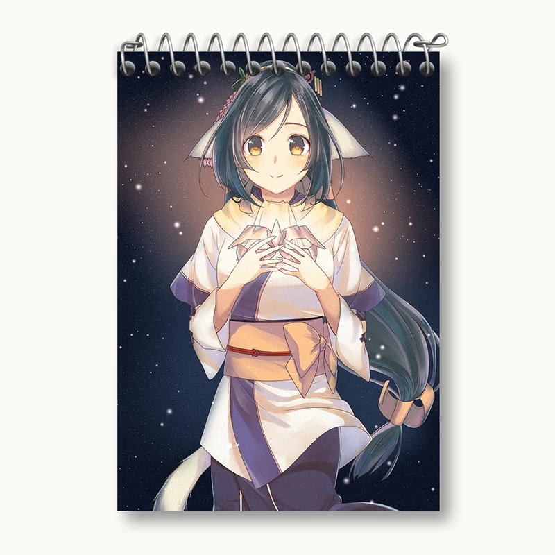 دفتر یادداشت 50 برگ خندالو مدل بازی Utawarerumono کد 35371