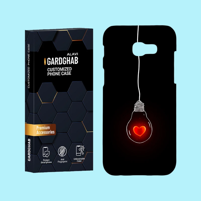 کاور گارد قاب علوی مدل عاشقانه مناسب برای گوشی موبایل سامسونگ Galaxy A5 2017 / A520