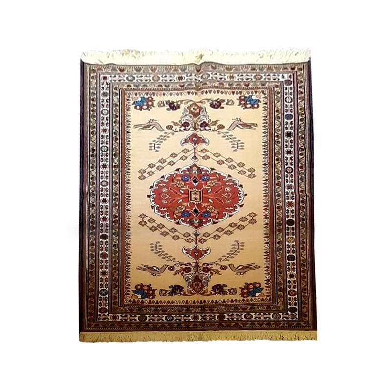 گلیم دستباف یک و نیم متری طرح جنگل مدل AG10