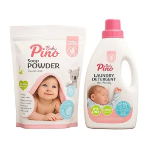 مایع لباسشویی به همراه پودر دستی پینو بیبی کد 007 وزن 1800 گرم مجموعه 2 عددی