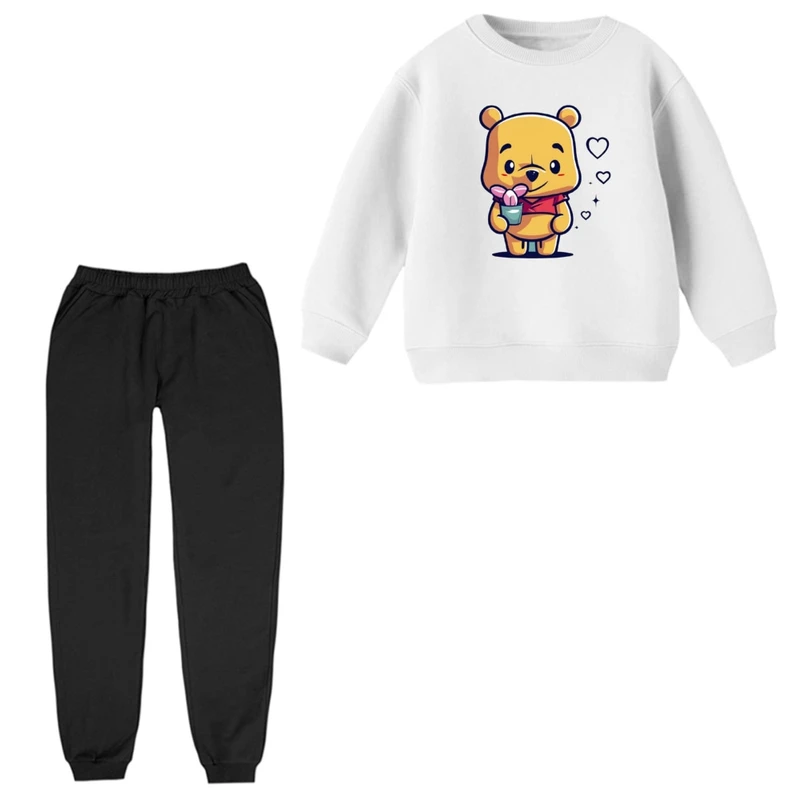 ست سویشرت و شلوار راحتی بچگانه مدل پو کد ۵۷  