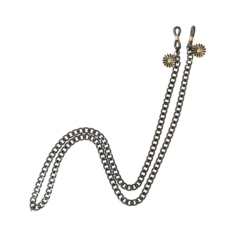 بند عینک زنانه دلنار گالری مدل زنجیر و بابونه مینیاتوری