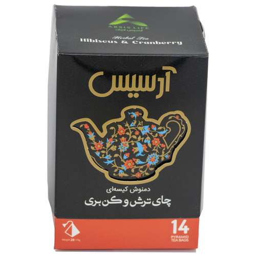 دمنوش گیاهی چای ترش و کرن بری آرسیس بسته 14 عددی