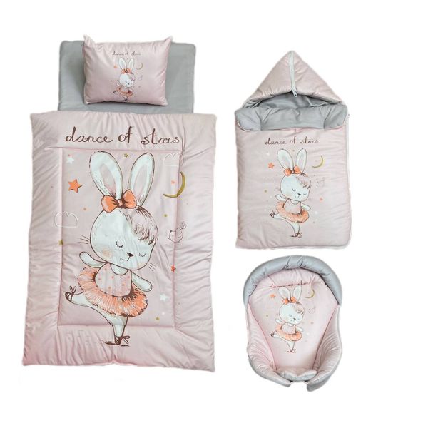 سرویس خواب نوزاد مدل خرگوش مجموعه 5 عددی