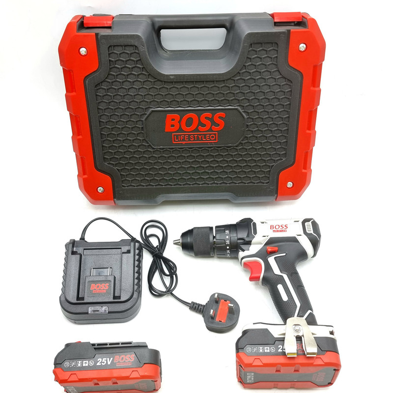 مجموعه 33 عددی دریل پیچ گوشتی چکشی شارژی باس مدل S-LIFE-STYLE