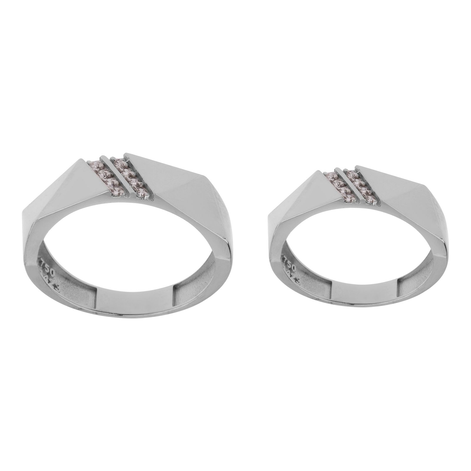 ست حلقه طلا 18 عیار زنانه و مردانه مایا ماهک مدل MR1361 -  - 1