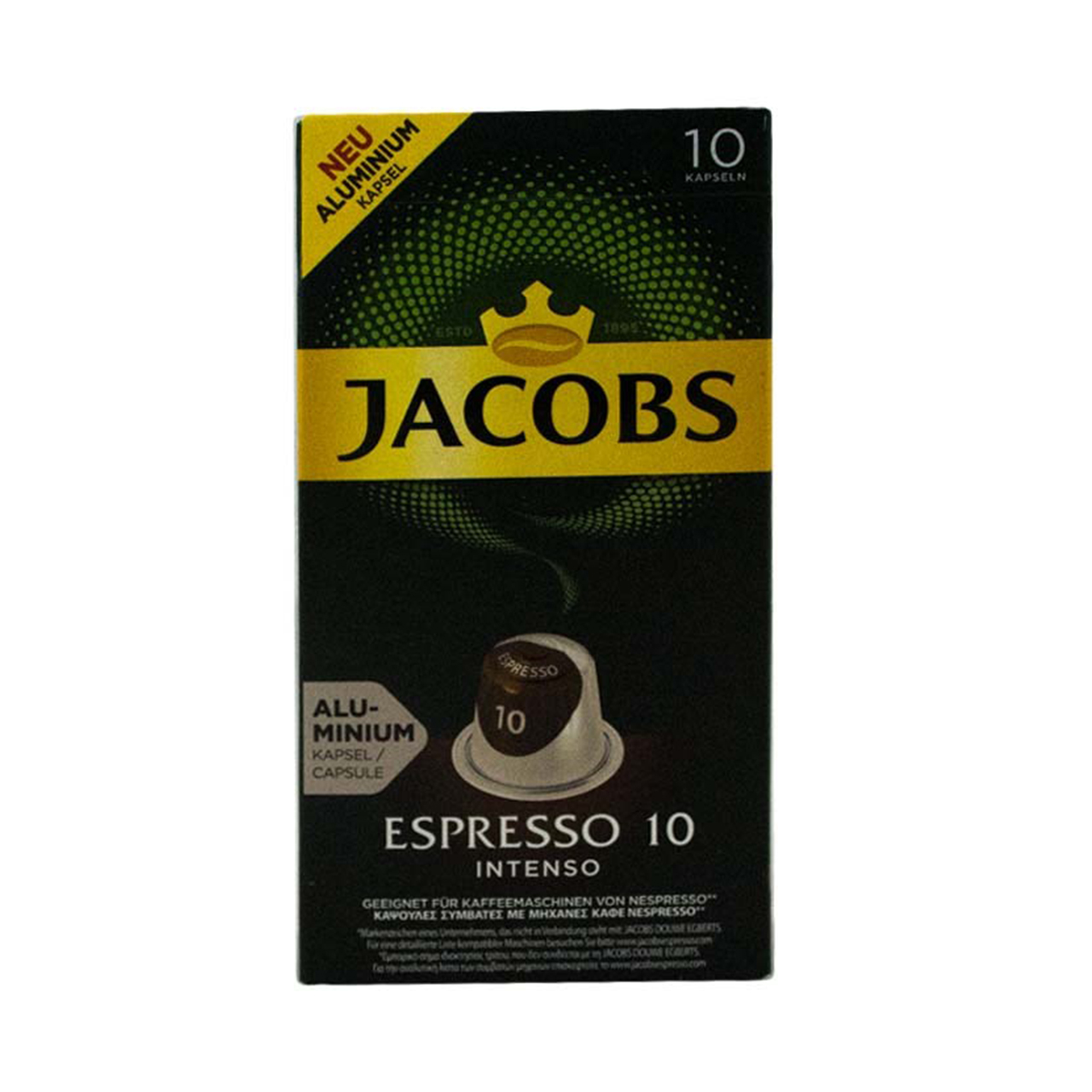 کپسول قهوه جاکوبز مدل Espresso Intenso بسته 10 عددی