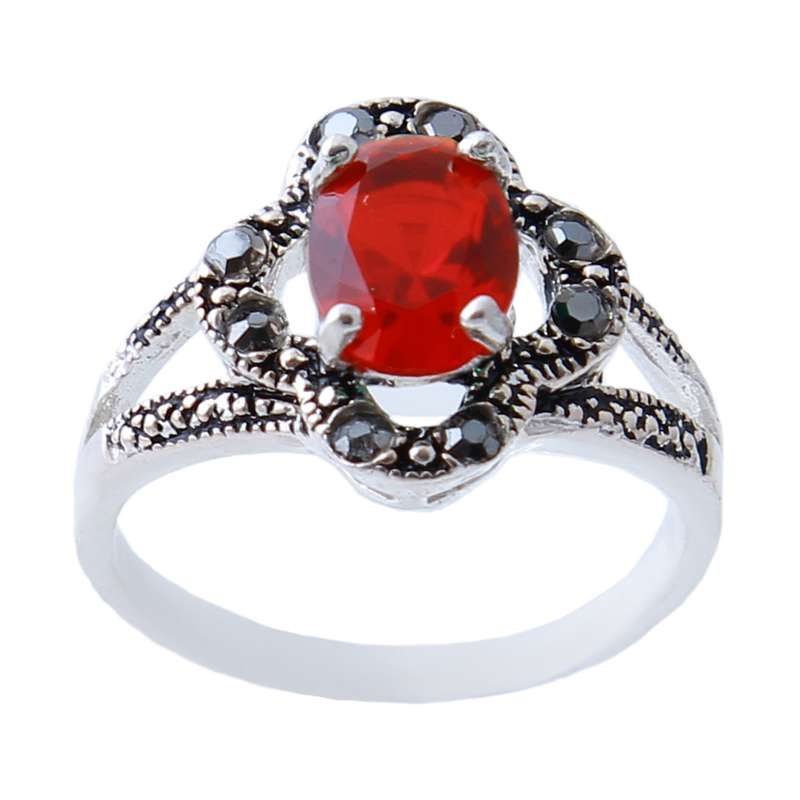  انگشتر نقره زنانه بازرگانی میلادی کد AW_413