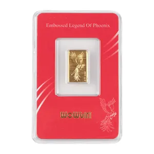 شمش طلا 24 عیار ایران‌شمش مدل سیمرغ کد T-0.25