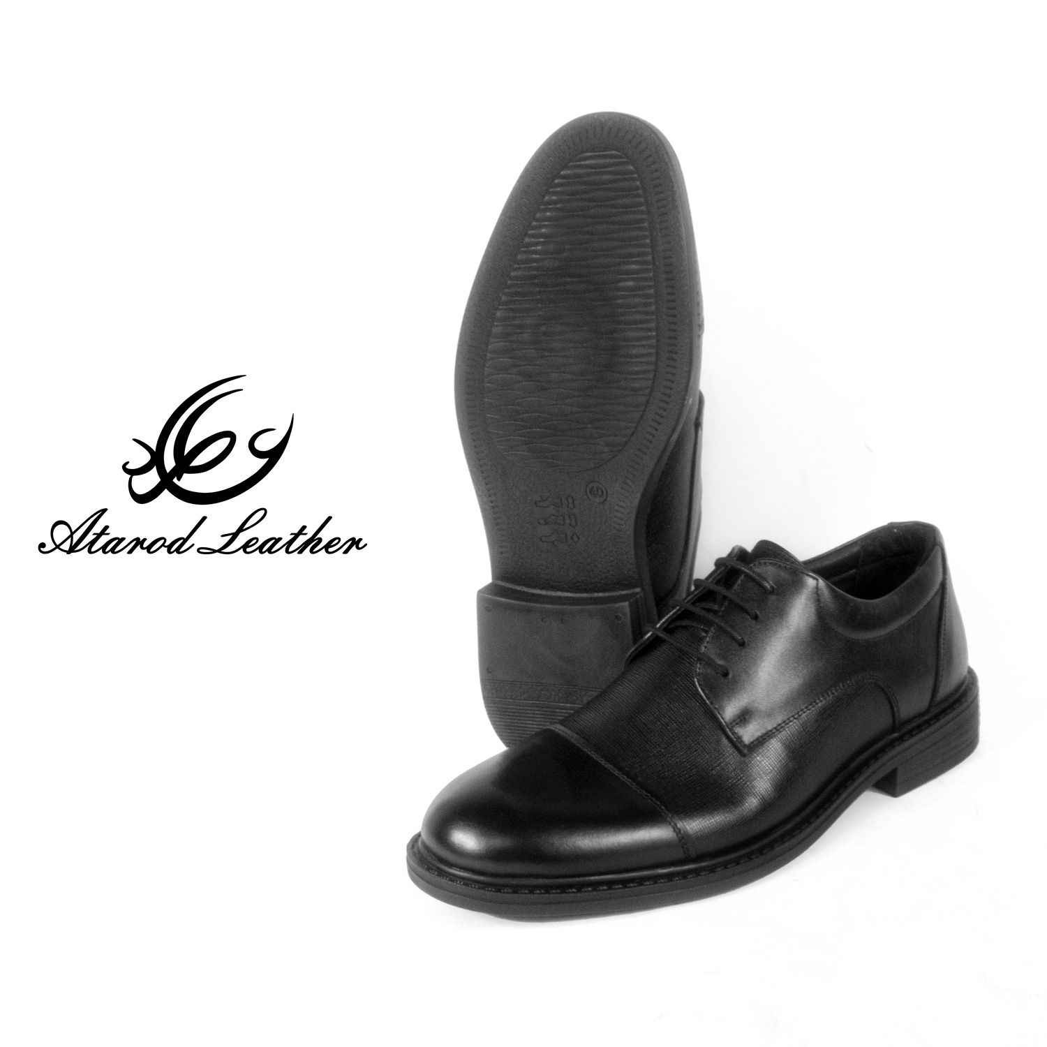 کفش مردانه چرم عطارد مدل  چرم طبیعی کد SH191 -  - 3