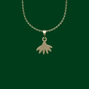 گردنبند طلا 18 عیار زنانه مدوپد مدل هندسی کد FF2-1-1182