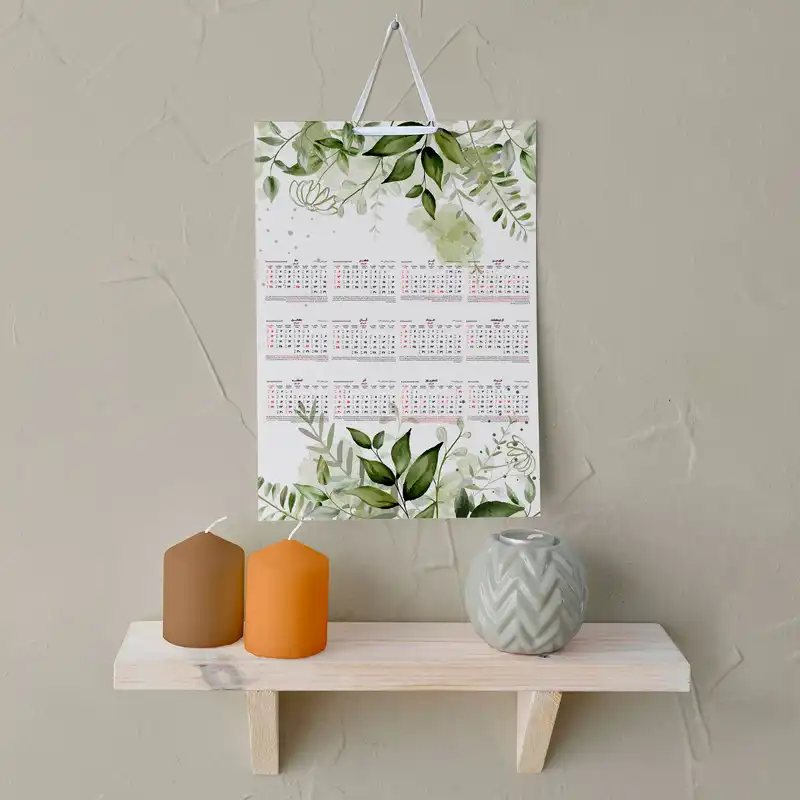 تقویم دیواری سال 1403 خندالو مدل برگ کد E19