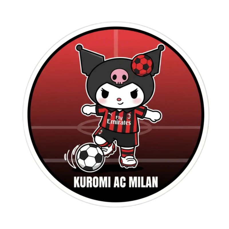 استیکر پارچه و لباس پاد آفرین مدل کارتونی کورومی فوتبالی کد 977